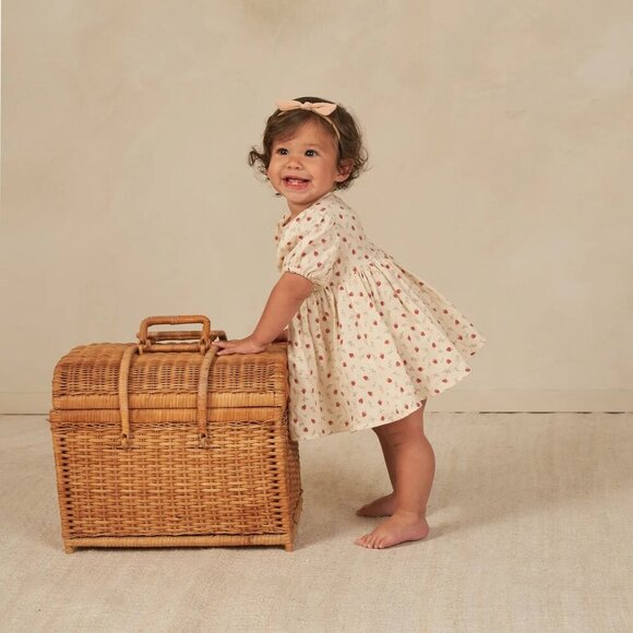 NWT - Rylee + Cru strawberry field dress and sun hat set - Picture 3 of 4